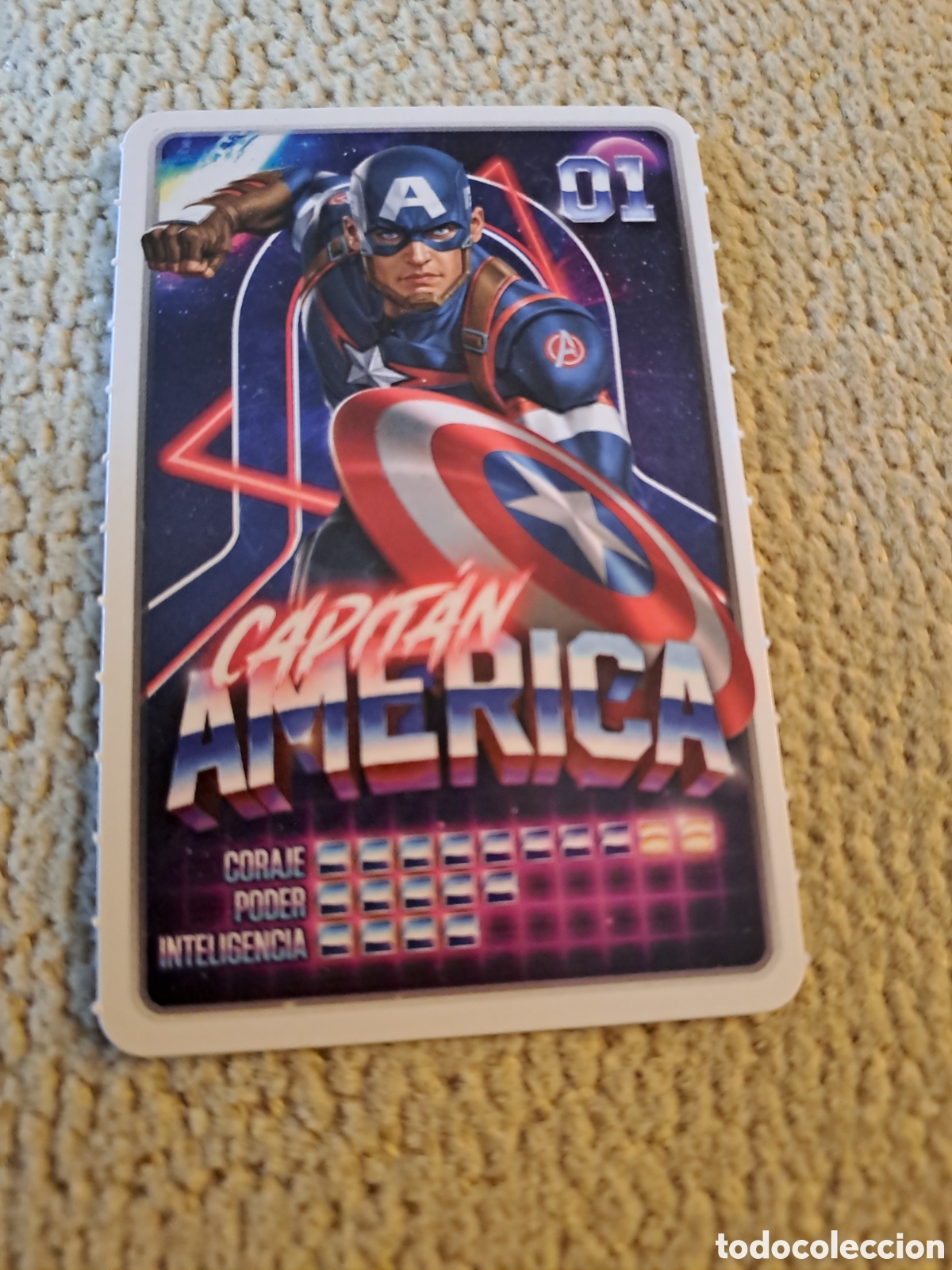 Coleccionismo cromos antiguos: CARREFOUR 2022 - MARVEL DESCUBRE TU PODER N&ordm; 1 CAPIT&Aacute;N AM&Eacute;RICA - Foto 1