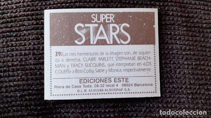 Coleccionismo cromos antiguos: CROMO SUPER STARS. 39. LOS COLBYS. EDICIONES ESTE. - Foto 4