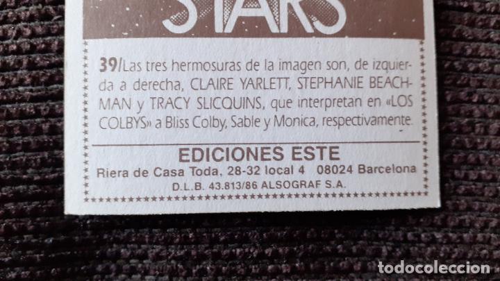 Coleccionismo cromos antiguos: CROMO SUPER STARS. 39. LOS COLBYS. EDICIONES ESTE. - Foto 6