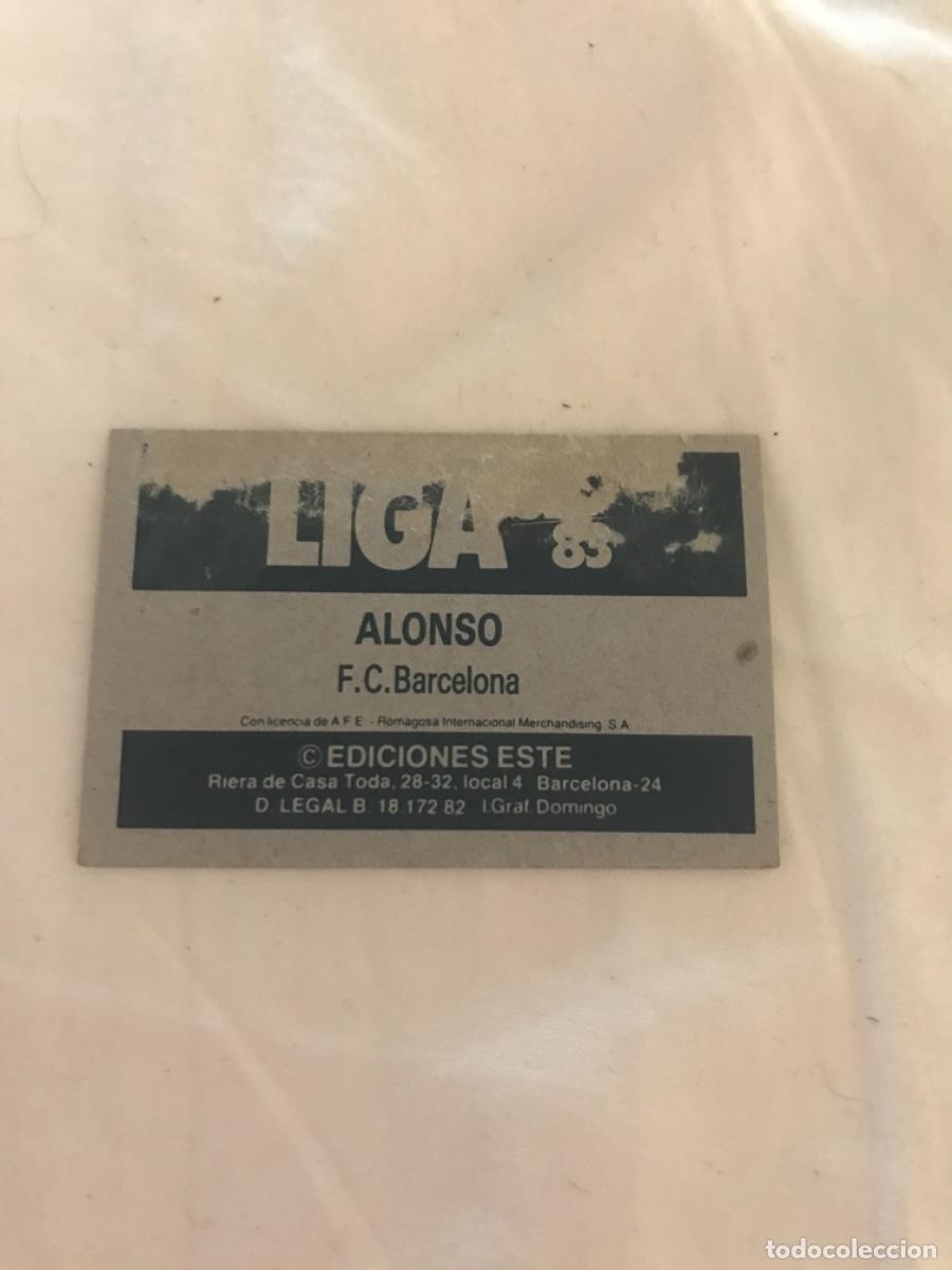Coleccionismo cromos antiguos: Alonso - Foto 2