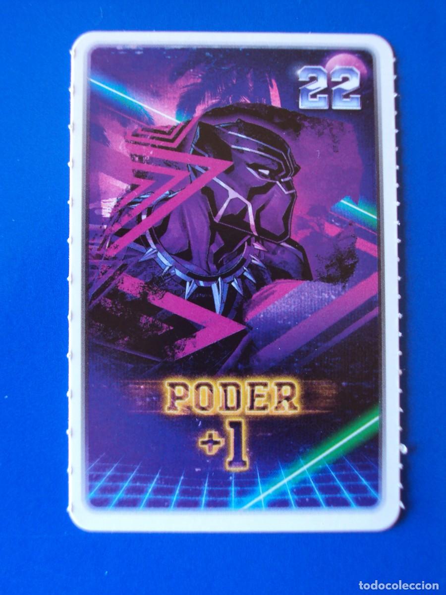 Coleccionismo cromos antiguos: 22 PODER +1 CROMO CARTA MARVEL DESCUBRE TU PODER 2022 CARREFOUR NUEVO - Foto 1