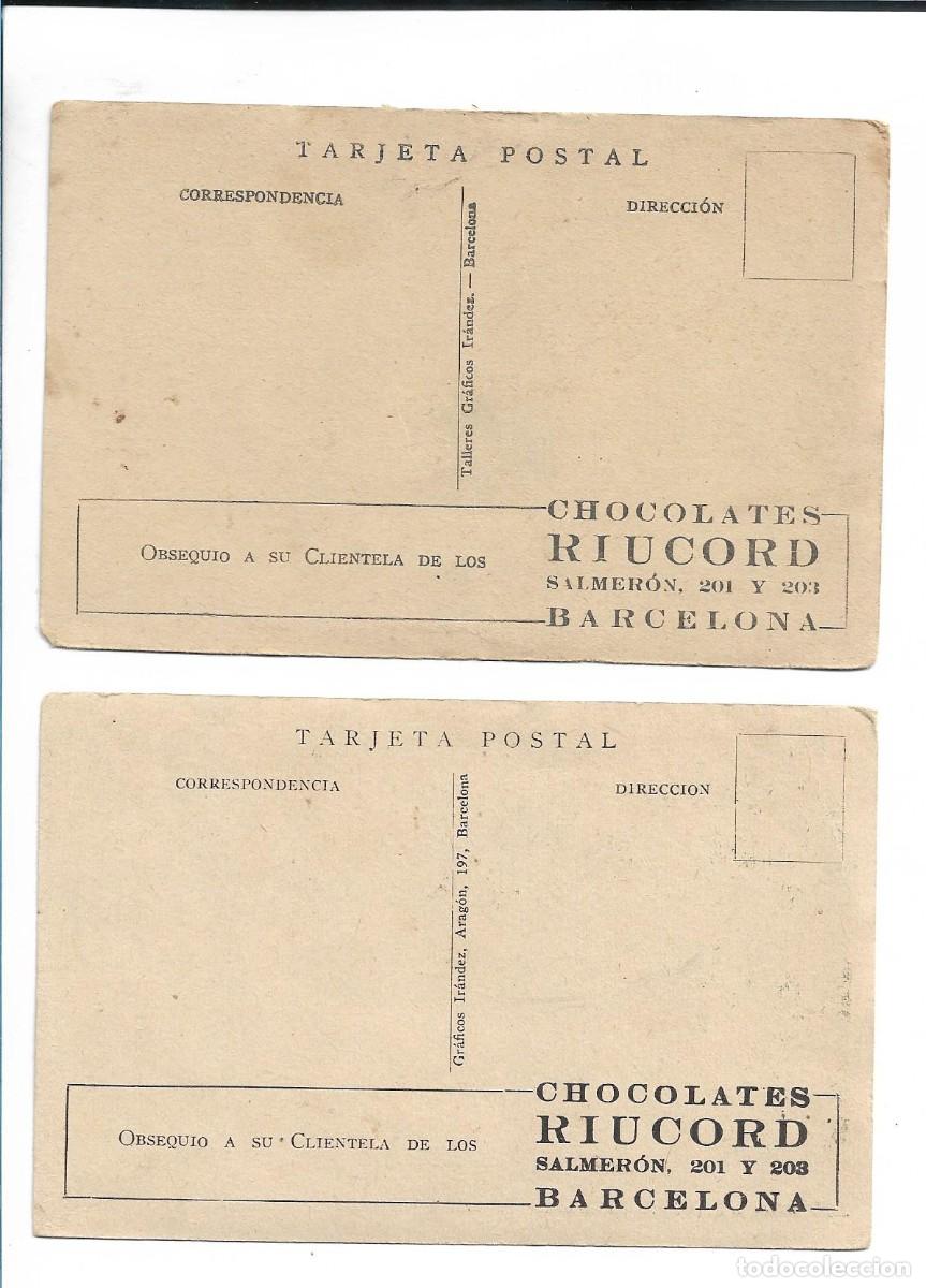 Coleccionismo cromos antiguos: DOS CROMOS CINE CHOCOLATES RIUCORD - Foto 2