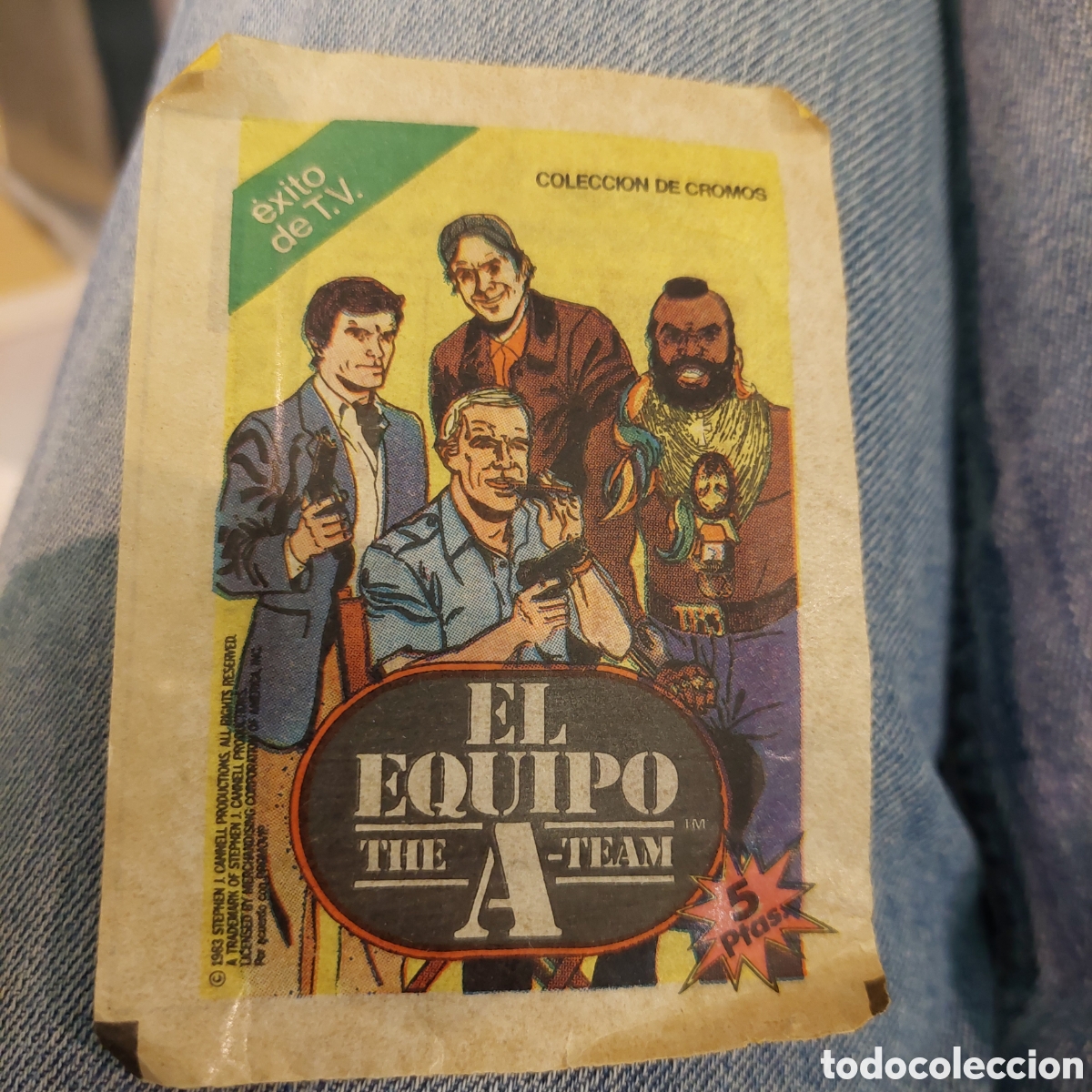 Coleccionismo cromos antiguos: Sobre cromos Equipo A ediciones Este sin abrir - Foto 1