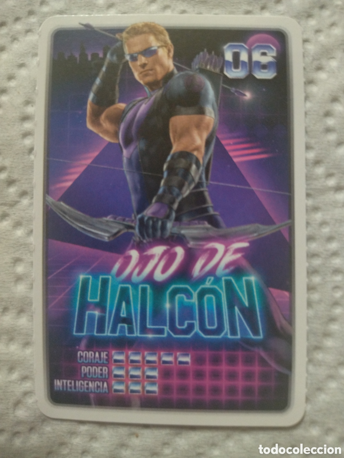 Coleccionismo cromos antiguos: CROMO DESCUBRE TU PODER MARVEL - CARREFOUR 2022 - N&deg;06 OJO DE HALCON - Foto 1