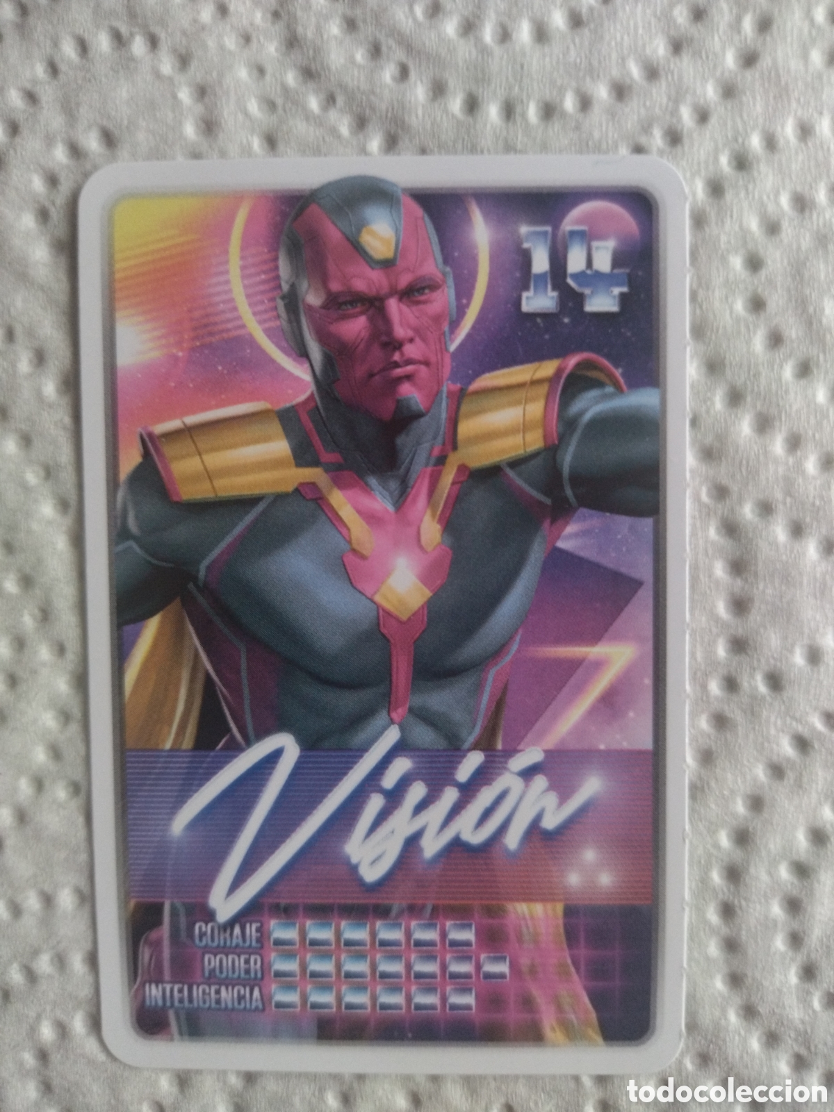 Coleccionismo cromos antiguos: CROMO DESCUBRE TU PODER MARVEL - CARREFOUR 2022 - N&deg;14 VISION - Foto 1