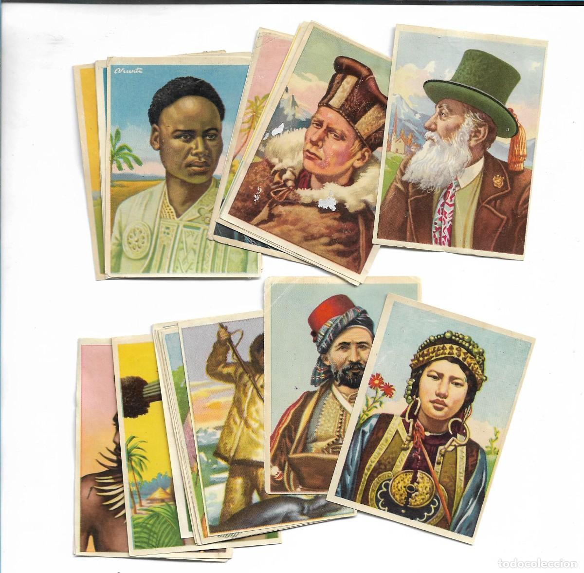 Coleccionismo cromos antiguos: RAZAS HUMANAS - 23 CROMOS DIFERENTES - Foto 1