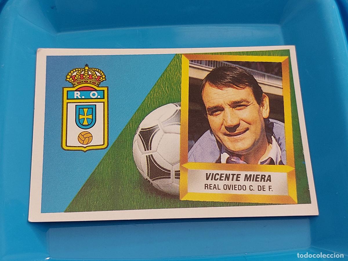Sammeln alte Sammelbilder: EDICIONES ESTE 1988-1989 (88-89) VICENTE MIERA ENTRENADOR OVIEDO &ndash; NUEVO SIN PEGAR