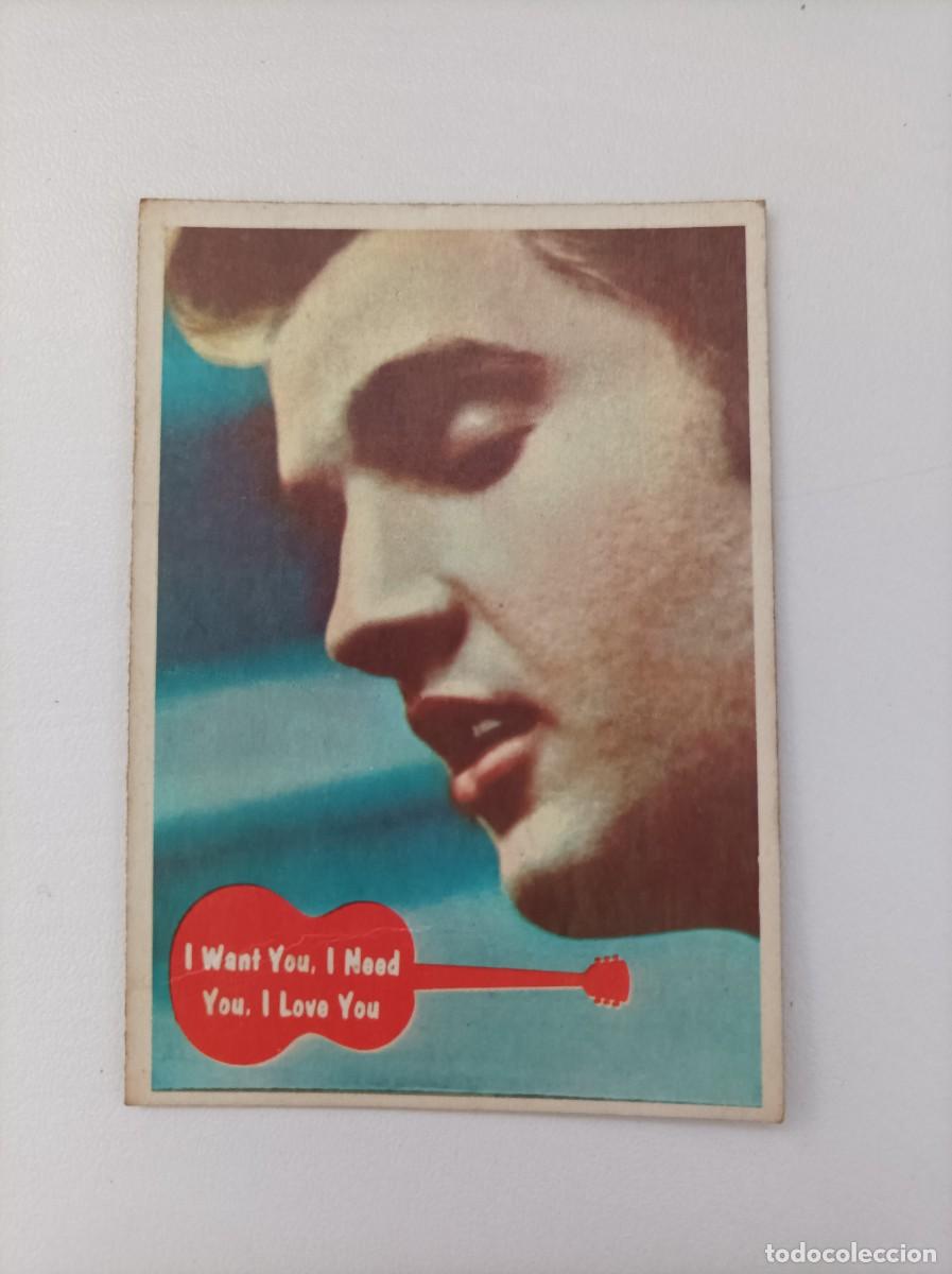 Coleccionismo cromos antiguos: CROMO. ELVIS PRESLEY. I WANT YOU, INEED YOU I LOVE YOU. N&ordm; 19. BUBBLES INC. 1956.