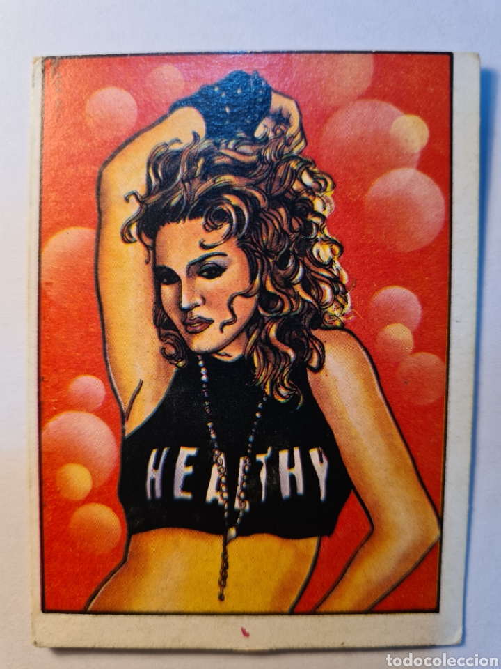 Coleccionismo Cromos antiguos: MADONNA N&ordm; 80 DEL ALBUM LOS RECORDS - 1989 . SIN PEGAR - MUY BIEN