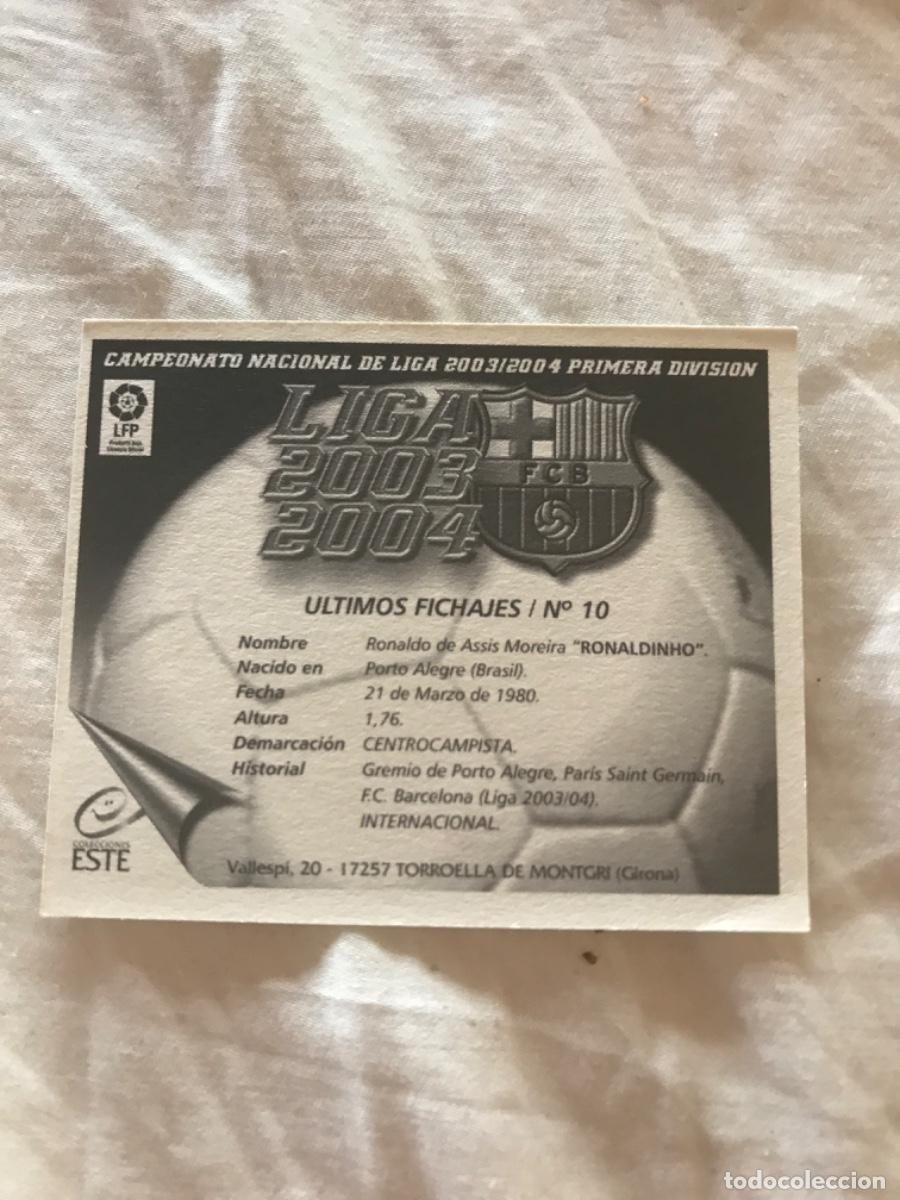 Coleccionismo cromos antiguos: Ronaldinho - Foto 2