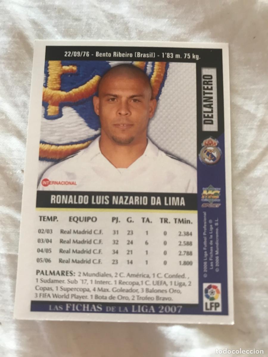 Coleccionismo cromos antiguos: Ronaldo - Foto 2