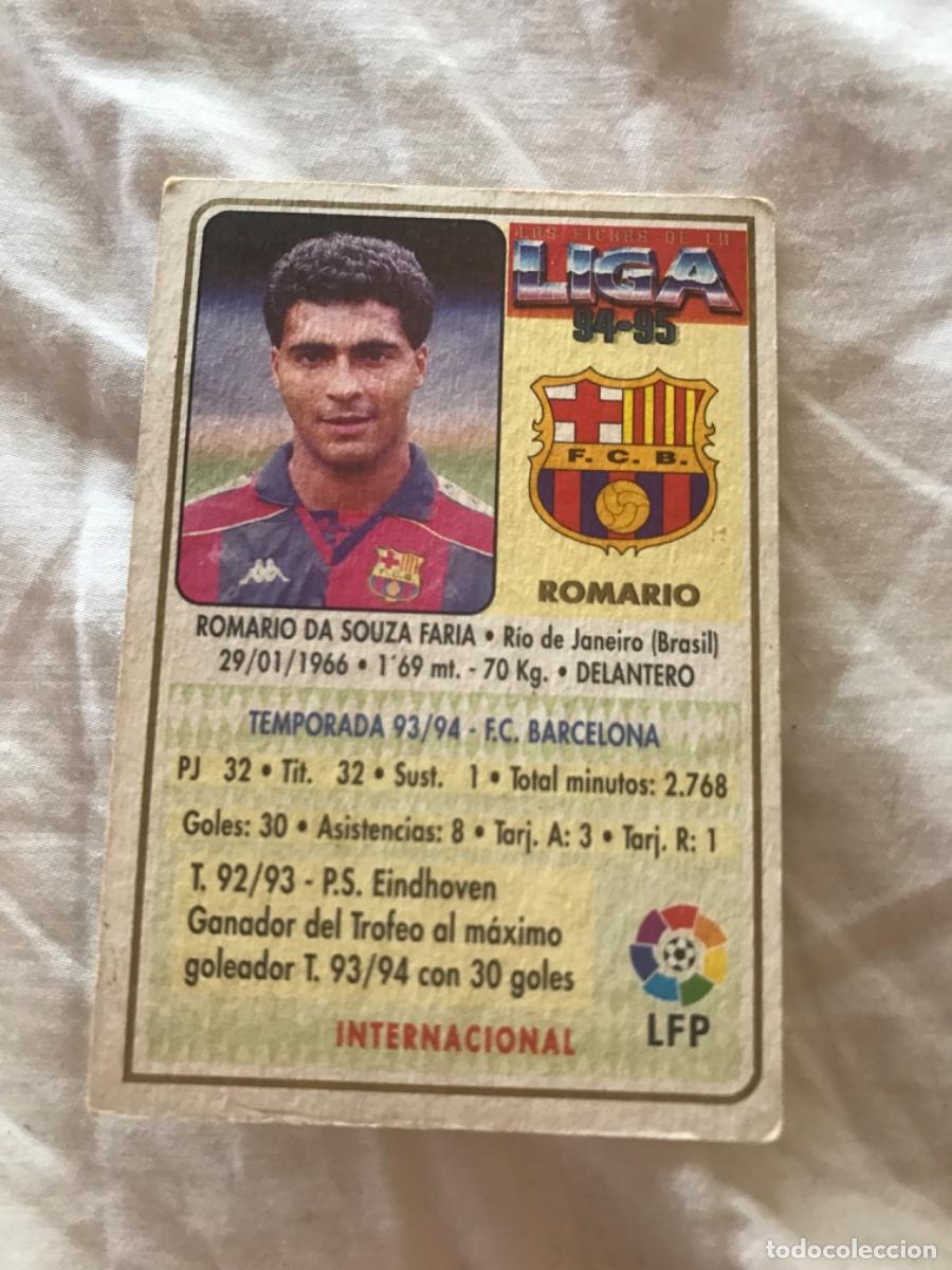 Coleccionismo cromos antiguos: Romario dificilisimo ,Barcelona - Foto 2