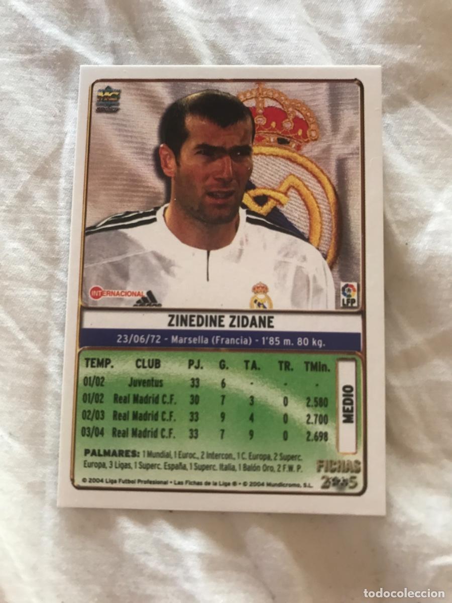 Coleccionismo cromos antiguos: Zidane - Foto 2