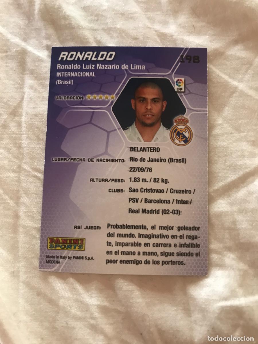 Coleccionismo cromos antiguos: Ronaldo - Foto 2