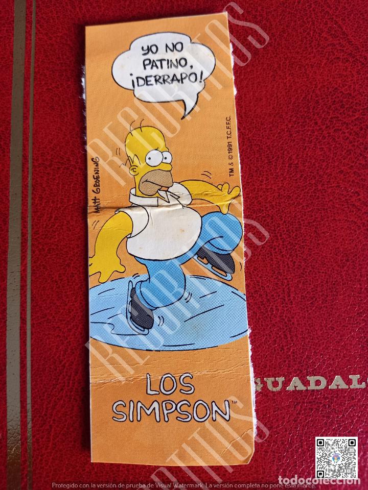 Coleccionismo Cromos antiguos: cromo donetes los simpsons recuperado sin parte trasera