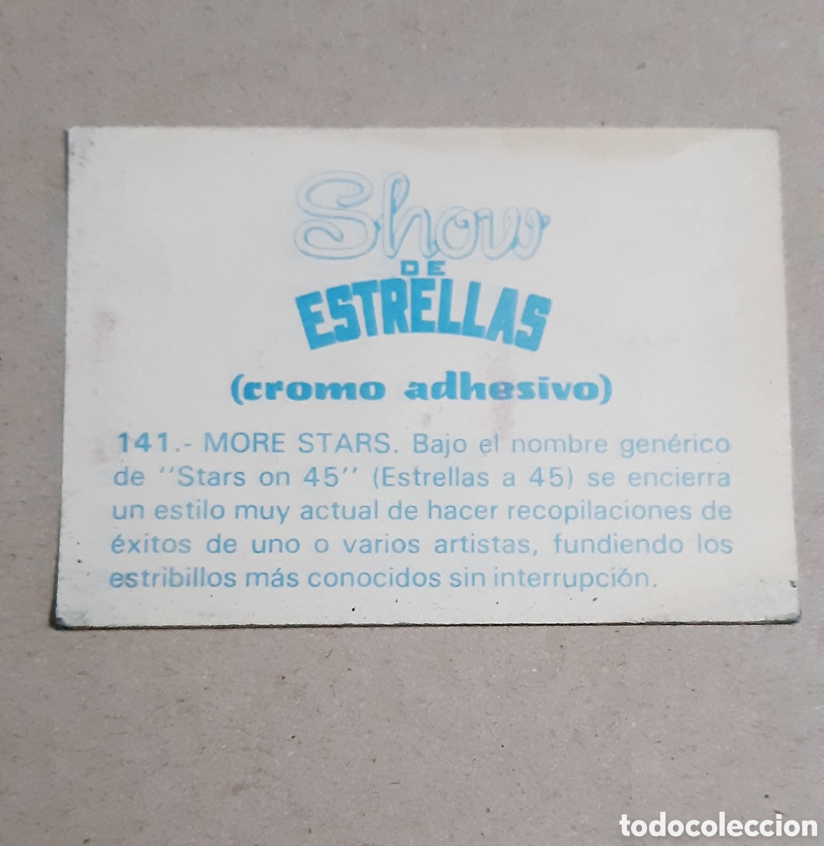 Coleccionismo cromos antiguos: Cromo - Show de estrellas -141 - Foto 2