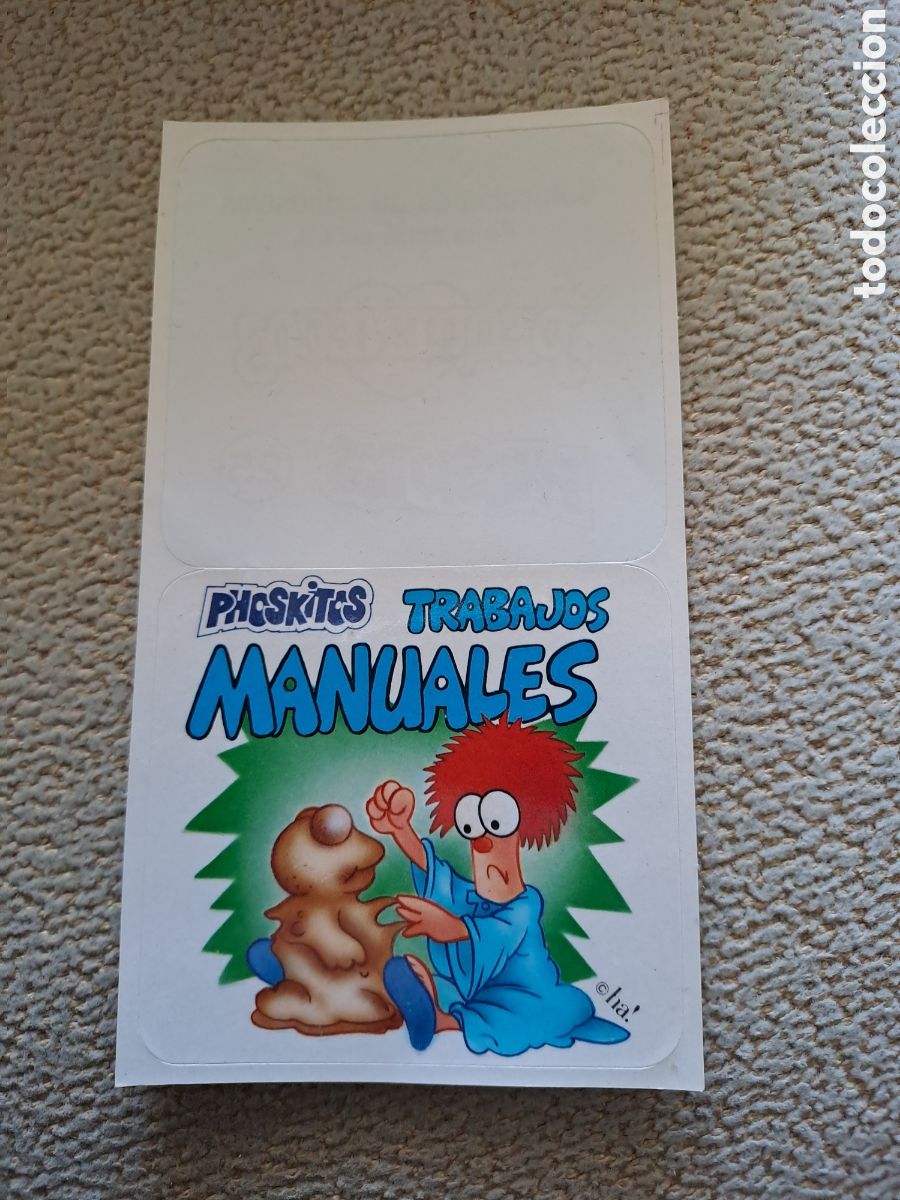 Coleccionismo cromos antiguos: PHOSKITOS PEQUE&Ntilde;ECOS TRABAJOS MANUALES # 26 NUEVA CROMO ADHESIVO