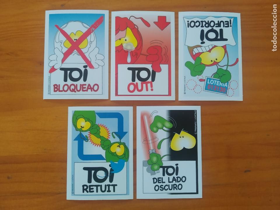 Colecionismo Cromos antigos: LOTE TOI EL TOI 5 CROMOS - NUEVO - PANINI (DF)