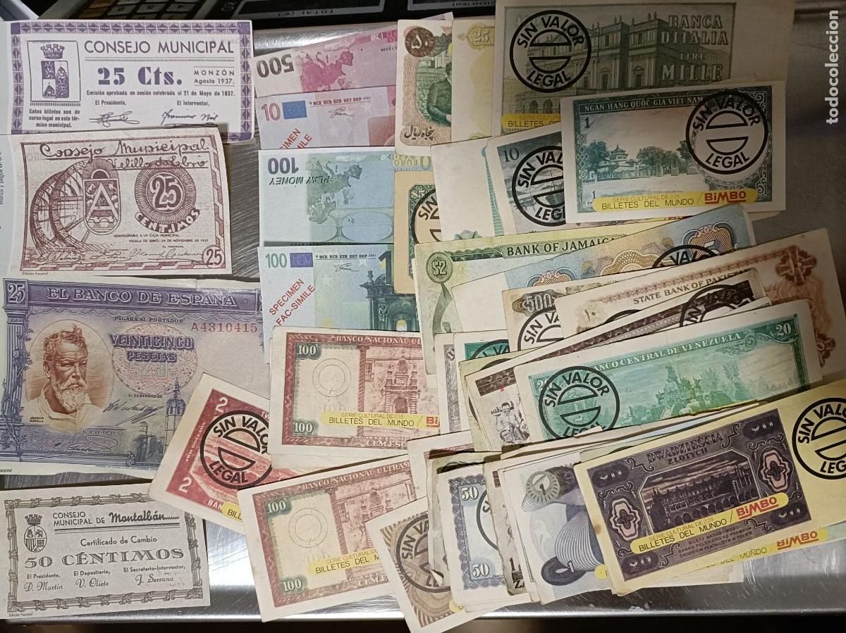 Coleccionismo cromos antiguos: billetes varias colecciones 43 cromos - Foto 1