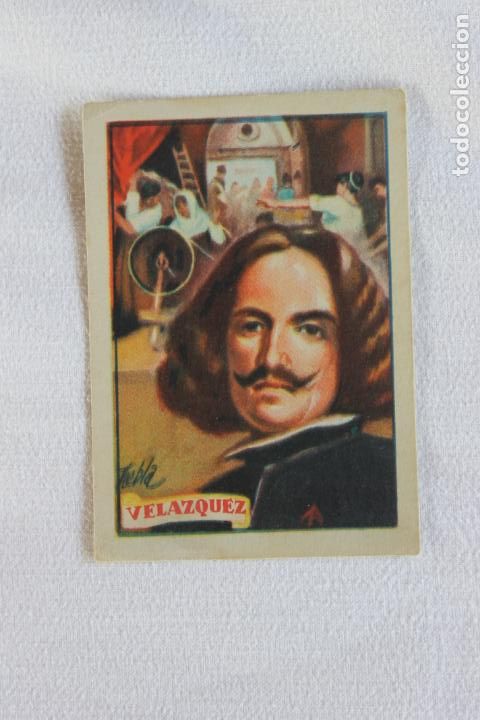 Coleccionismo Cromos antiguos: CROMO N&ordm; 1 VELAZQUEZ BIOGRAFIAS CAJA DE AHORROS DEL SURESTE DE ESPA&Ntilde;A