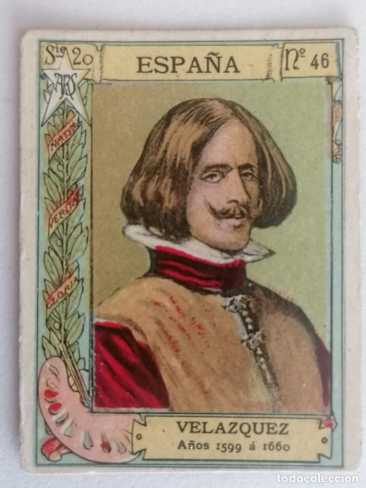 Coleccionismo cromos antiguos: FOTOTIPIA CERILLAS, ESPA&Ntilde;A VELAZQUEZ- A&Ntilde;O 1599 A 1660. , N&ordm; 46 - SERIE 20