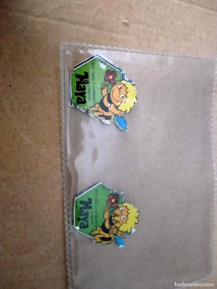 Coleccionismo cromos antiguos: cromos tapaderas de danone abeja maya - Foto 1
