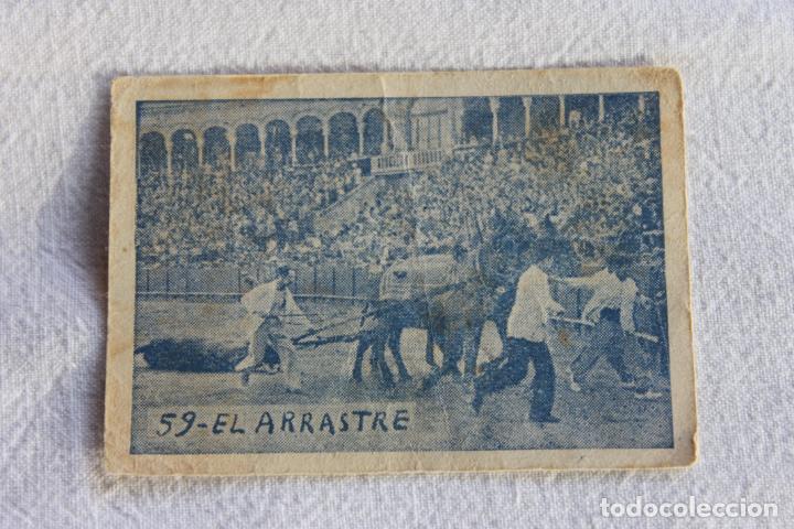 Collectionnisme Cartes &agrave; collectionner anciennes: CROMO N&ordm; 59 EL ARRASTRE TOREROS FAMOSOS 1953