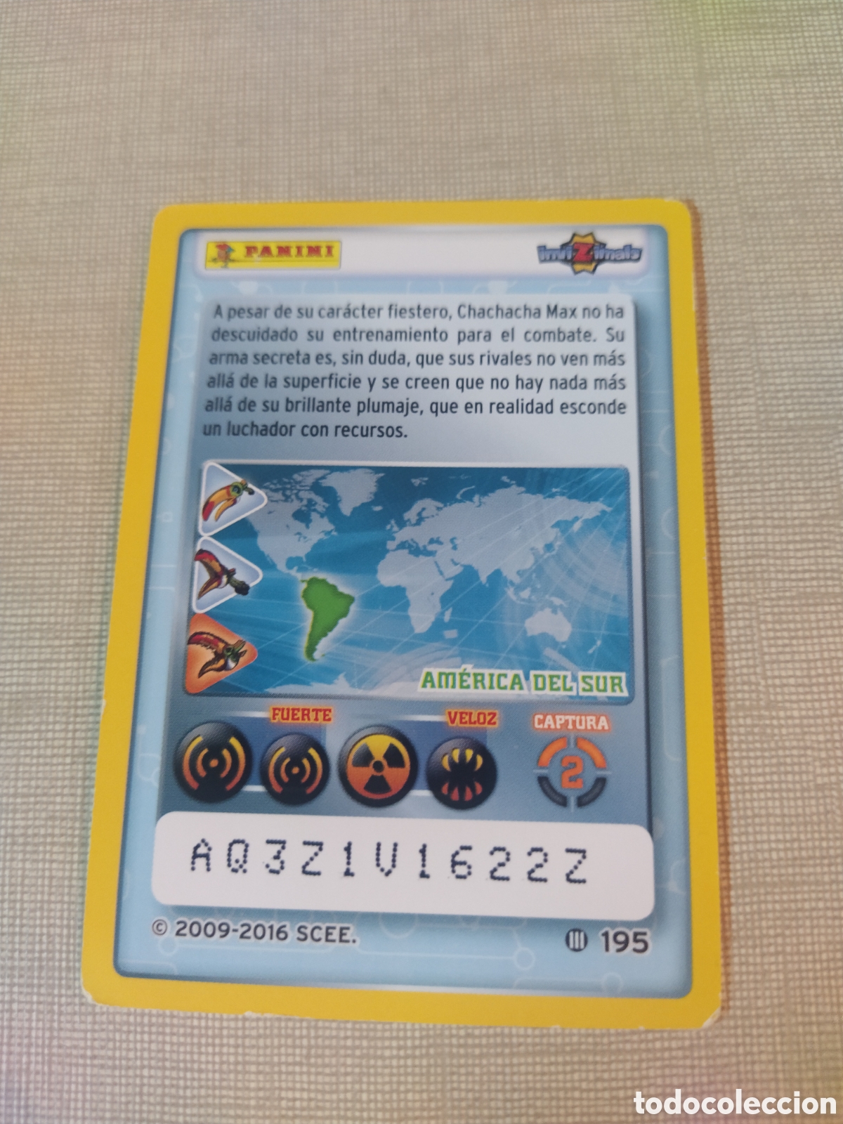 Coleccionismo cromos antiguos: Cromo PANINI Invizimals CHACHACHA 2009-2016 - Foto 2