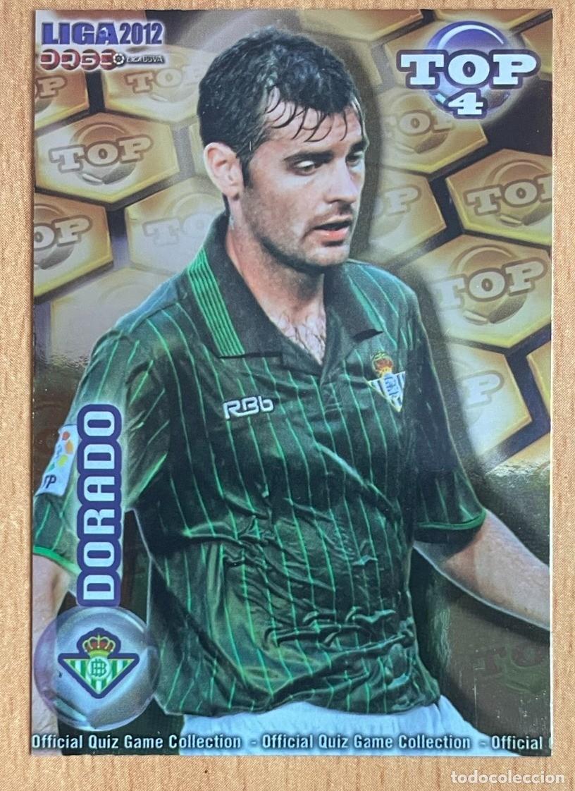 Coleccionismo Cromos antiguos: 566 DORADO REAL BETIS TOP DORADO BRILLO LISO FICHAS MUNDICROMO 2011 2012 11 12
