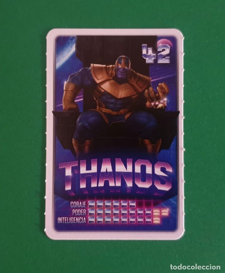 Coleccionismo cromos antiguos: 42 THANOS - MARVEL DESCUBRE TU PODER - CARREFOUR 2022 (NUEVO) - Foto 1
