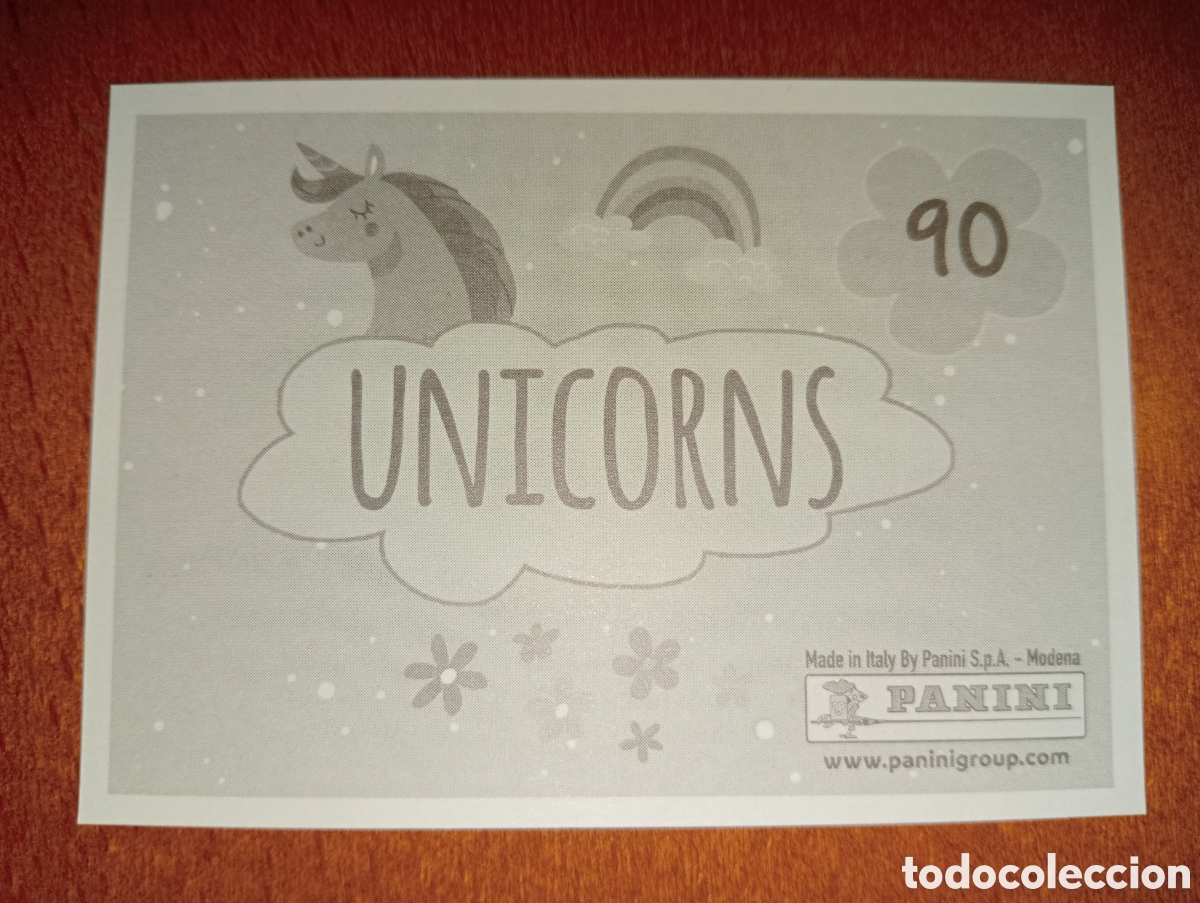 Coleccionismo cromos antiguos: Unicornios n&deg;90 Panini - Foto 2