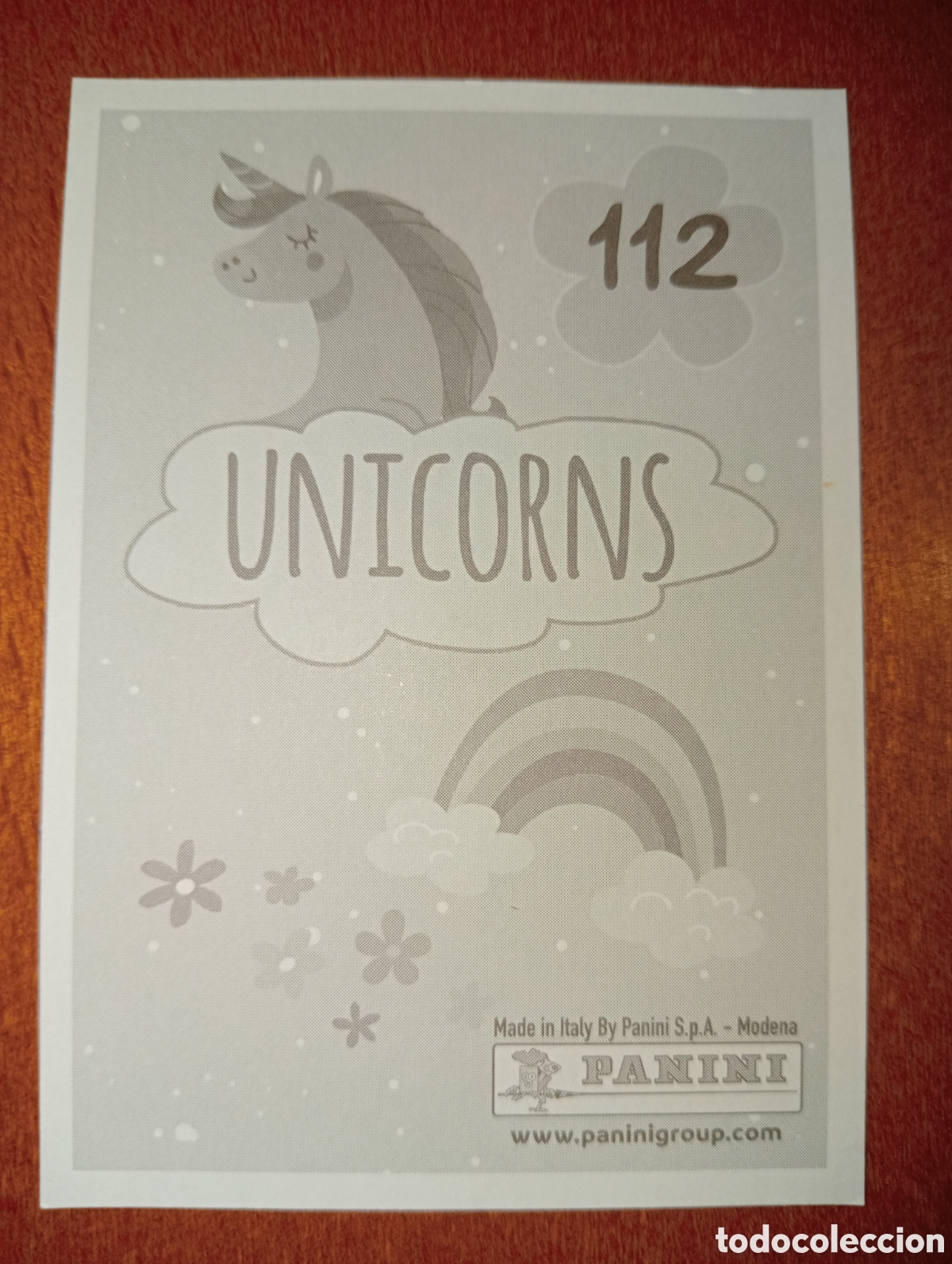 Coleccionismo cromos antiguos: Unicornios n&deg;112 Panini - Foto 2