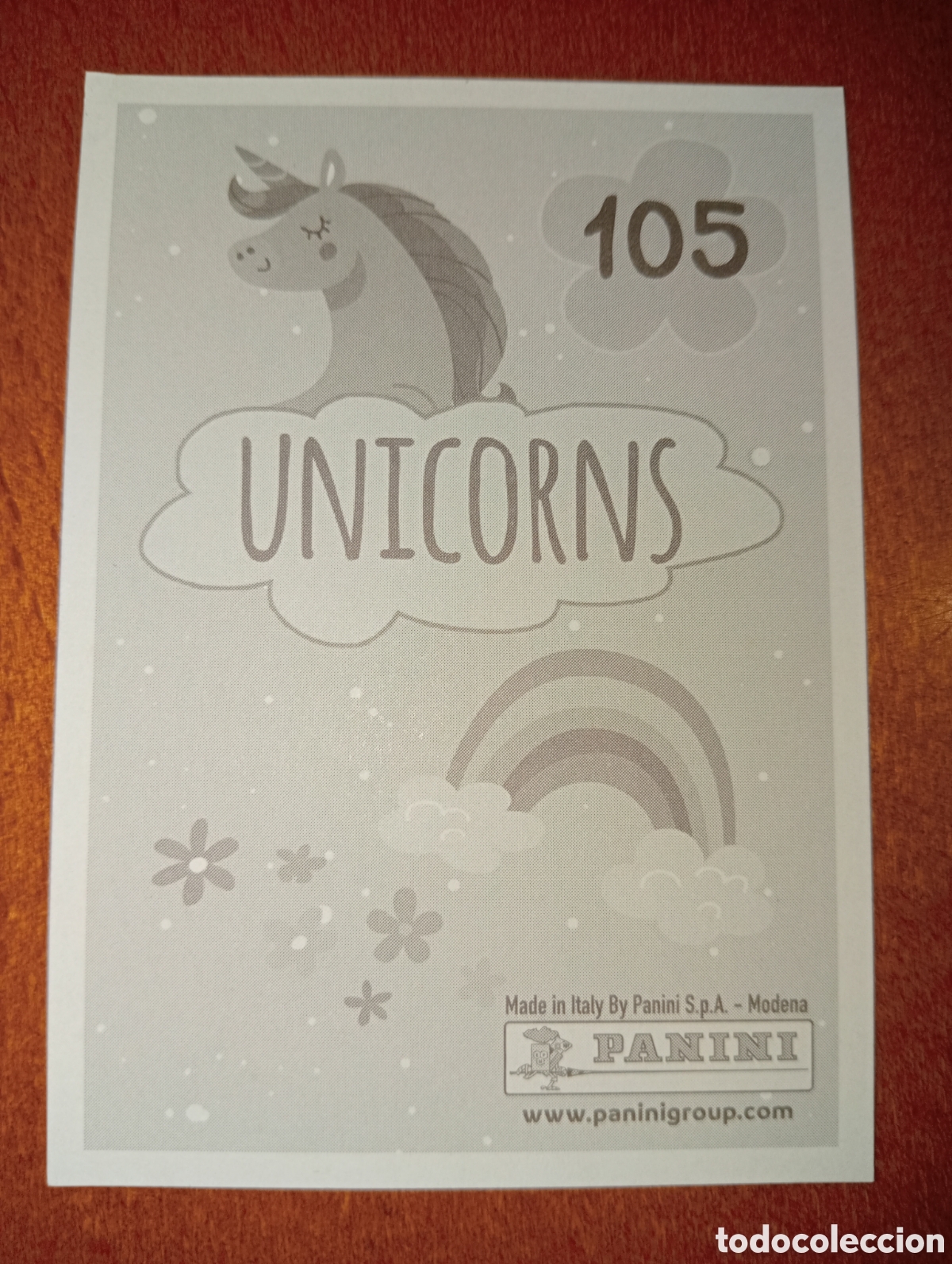 Coleccionismo cromos antiguos: Unicornios n&deg;105 Panini - Foto 2