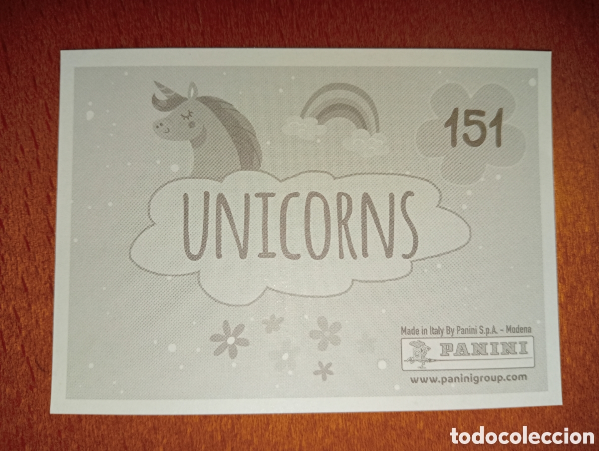 Coleccionismo cromos antiguos: Unicornios n&deg;151 Panini - Foto 2