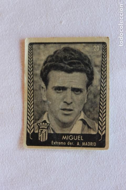 Collectionnisme Cartes &agrave; collectionner anciennes: CROMO N&ordm; 20 MIGUEL EXTREMO AT. MADRID A&Ntilde;OS 50