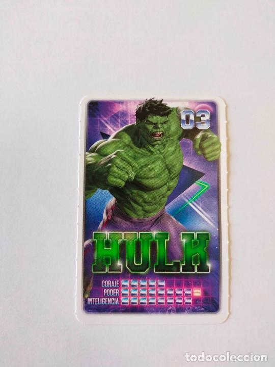 Coleccionismo cromos antiguos: N&ordm; 3 HULK - MARVEL. DESCUBRE TU PODER CROMO CARD CARREFOUR 2022 - Foto 1