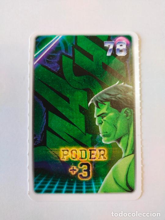 Coleccionismo cromos antiguos: N&ordm; 78 PODER +3 HULK - MARVEL. DESCUBRE TU PODER CROMO CARD CARREFOUR 2022 - Foto 1