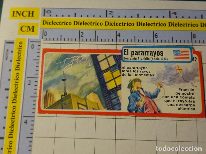 Coleccionismo cromos antiguos: CROMO CROMITO DULCES BIMBO 1972. COLECCI&Oacute;N INVENTOS. 42 EL PARARRAYOS - Foto 1