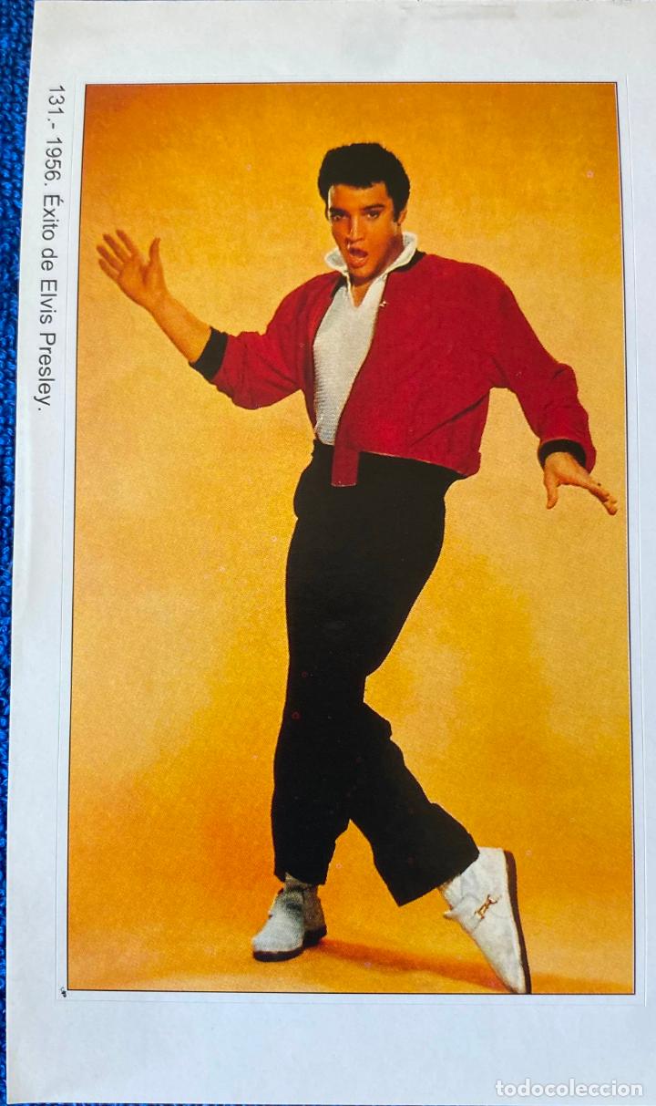 Coleccionismo Cromos antiguos: Elvis Presley - Historia Gr&aacute;fica Universal del siglo XX - L&aacute;mina 6 - ABC &iexcl;Impecable!