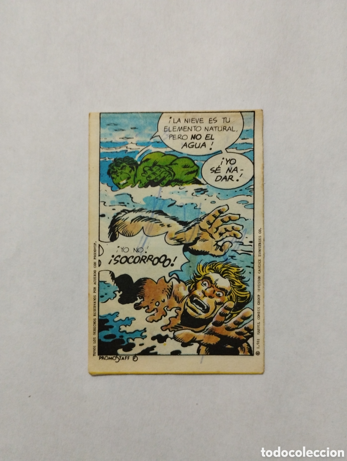 Coleccionismo cromos antiguos: CROPAN MINI COMIC EL INCRE&Iacute;BLE HULK N&deg;16 - Foto 2