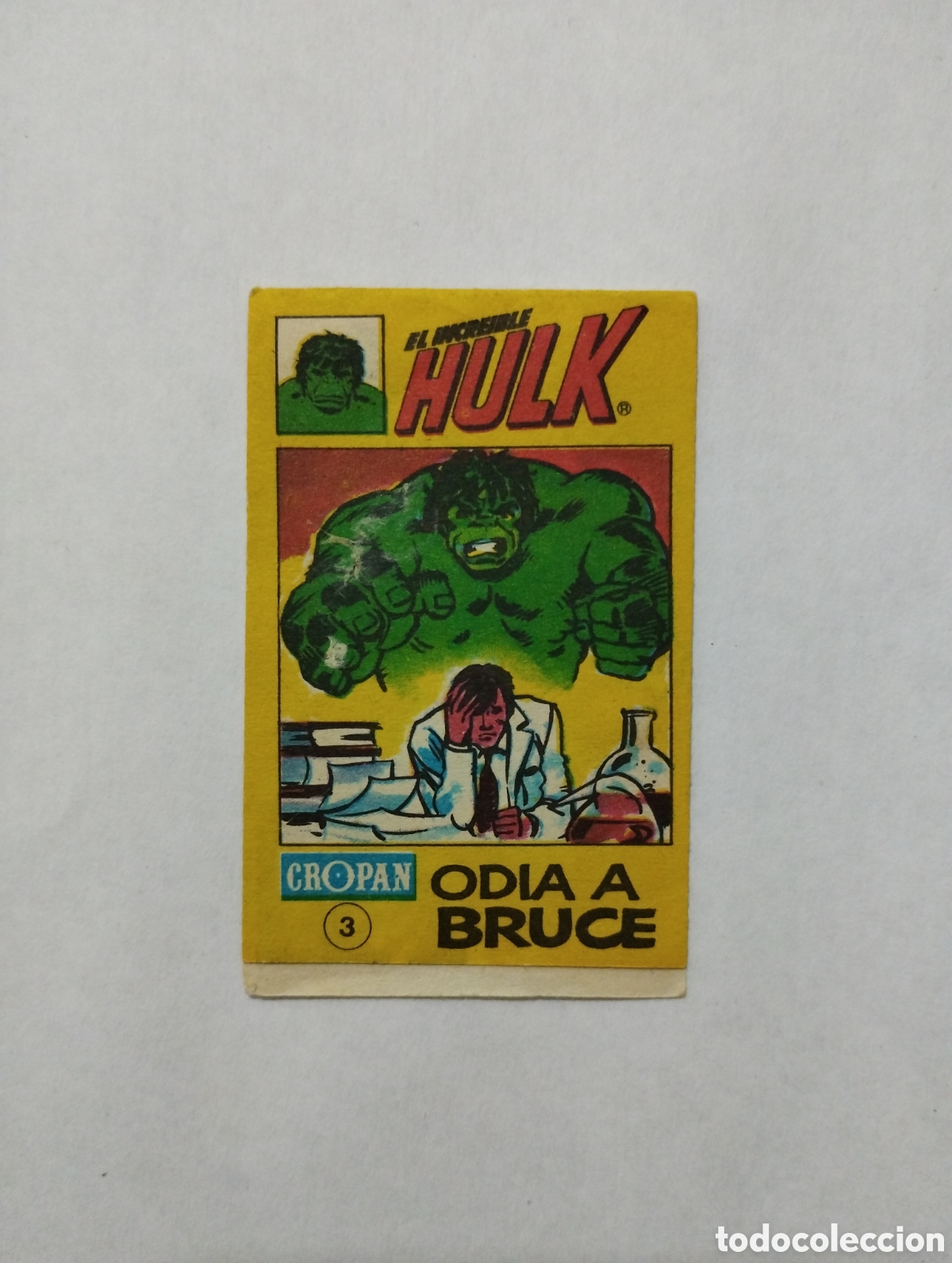 Coleccionismo cromos antiguos: CROPAN MINI COMIC EL INCRE&Iacute;BLE HULK N&deg;3 - Foto 1