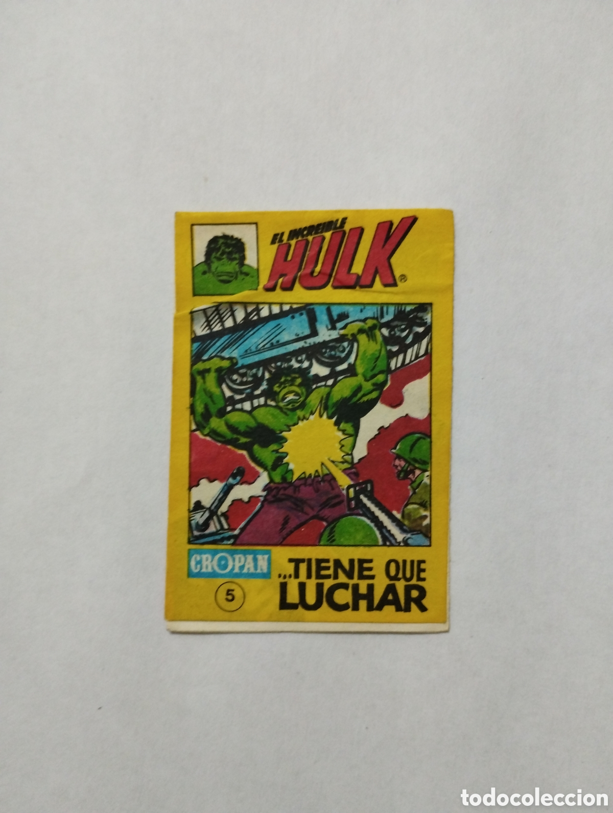 Coleccionismo cromos antiguos: CROPAN MINI COMIC EL INCRE&Iacute;BLE HULK N&deg;5 - Foto 1