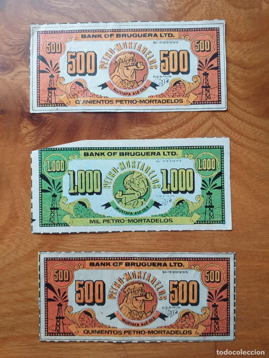 Collectionnisme Cartes &agrave; collectionner anciennes: TRES BILLETES PETRO MORTADELOS