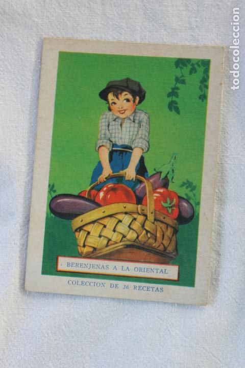 Colecionismo Cromos antigos: CROMO CHOCOLATES SERRET VINAROZ N&ordm; 29 BERENJENAS A LA ORIENTAL