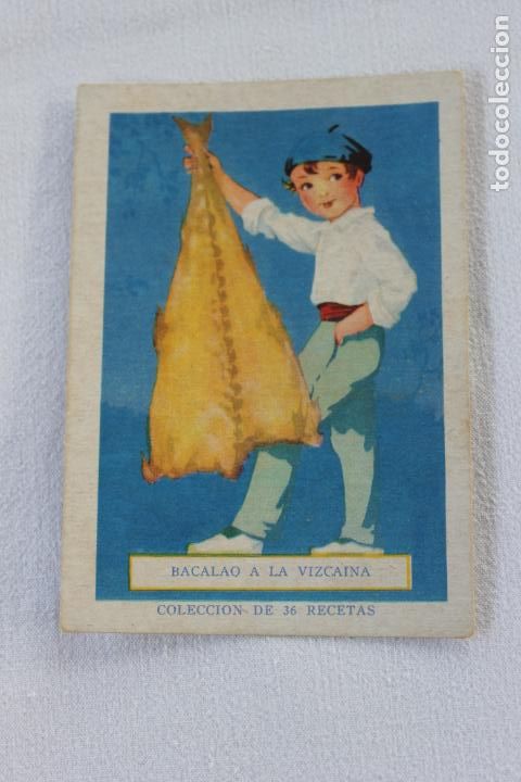Collectionnisme Cartes &agrave; collectionner anciennes: CROMO CHOCOLATES SERRET VINAROZ N&ordm; 2 BACALAO A LA VIZCAINA