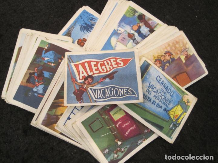 Coleccionismo Cromos antiguos: ALEGRES VACACIONES-COLECCION INCOMPLETA DE CROMOS-VER FOTOS-(K-8036)