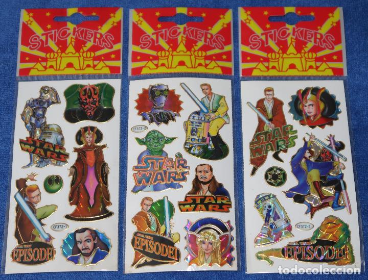 Coleccionismo cromos antiguos: Episodio I - Star Wars Stickers - Foto 1
