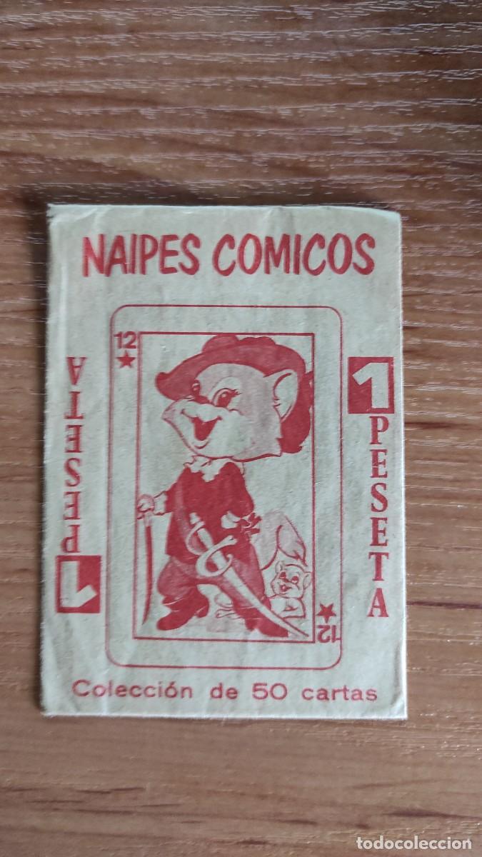 Coleccionismo cromos antiguos: Dif&iacute;cil sobre de cromos naipes c&oacute;micos de Tamayo Vac&iacute;o. Sin cromos