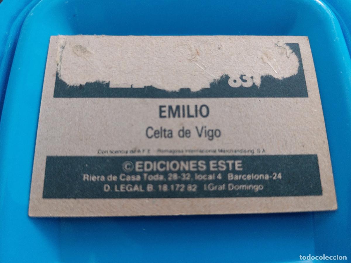 Coleccionismo cromos antiguos: EDICIONES ESTE 1982 - 1983 (82 83) EMILIO CELTA- DESPEGADO - Foto 2