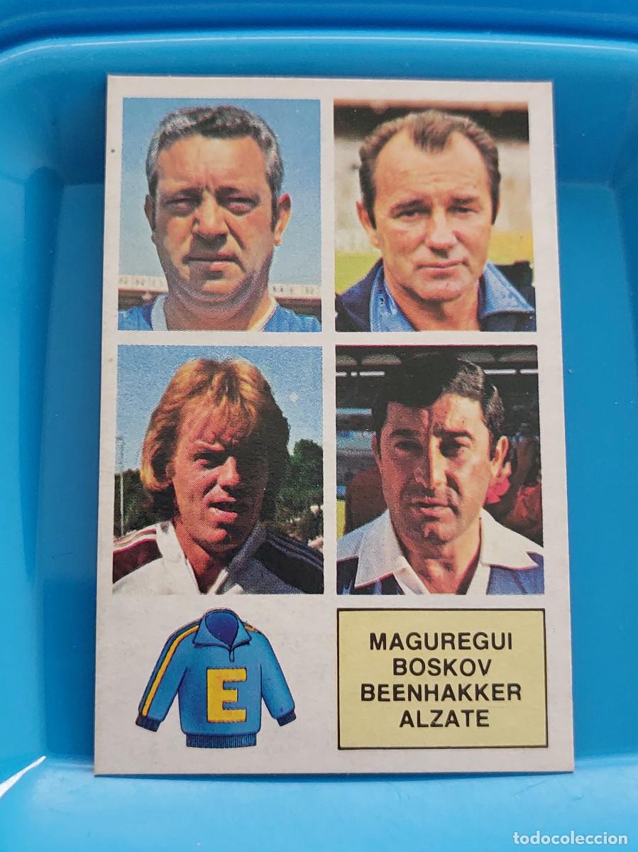 Collectable Antique Stickers: EDICIONES ESTE 1982 - 1983 (82 83) MAGUREGUI-BOSKOV-BEENHAKKER-ALZATE - ENTRENADORES - RECUPERADO